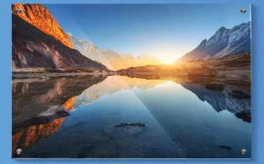 Sample acrylic photo print printed by RB Printing & Marketing