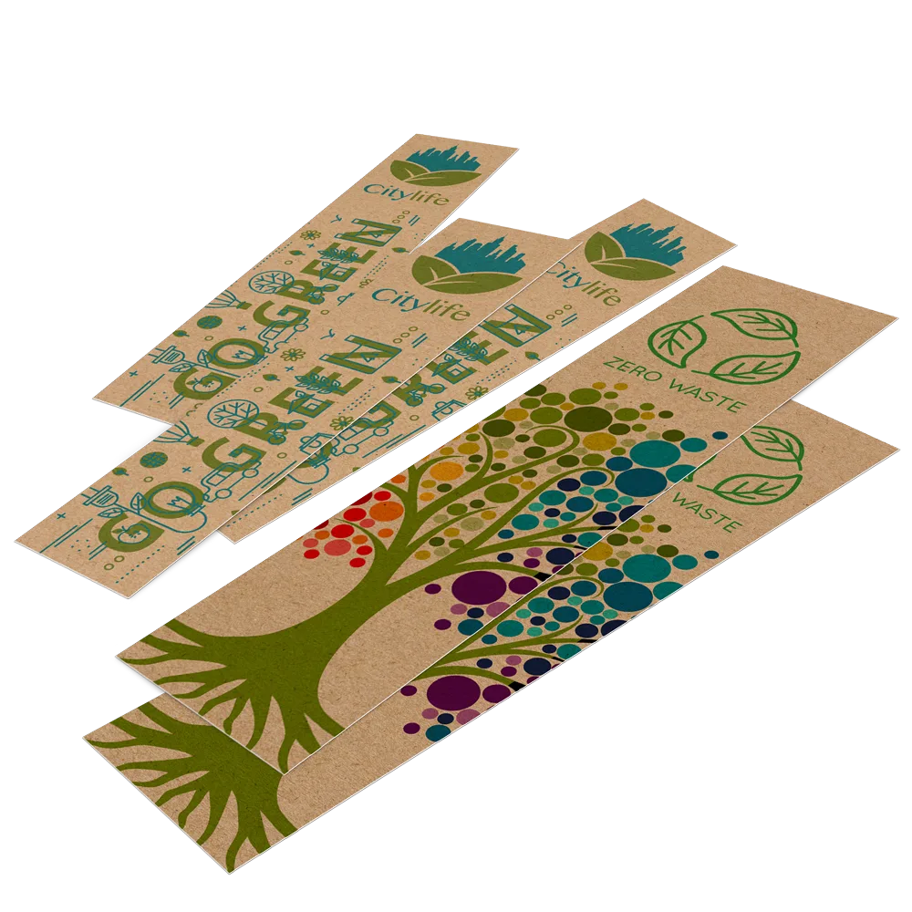 Sample bookmarks printed by RB Printing & Marketing