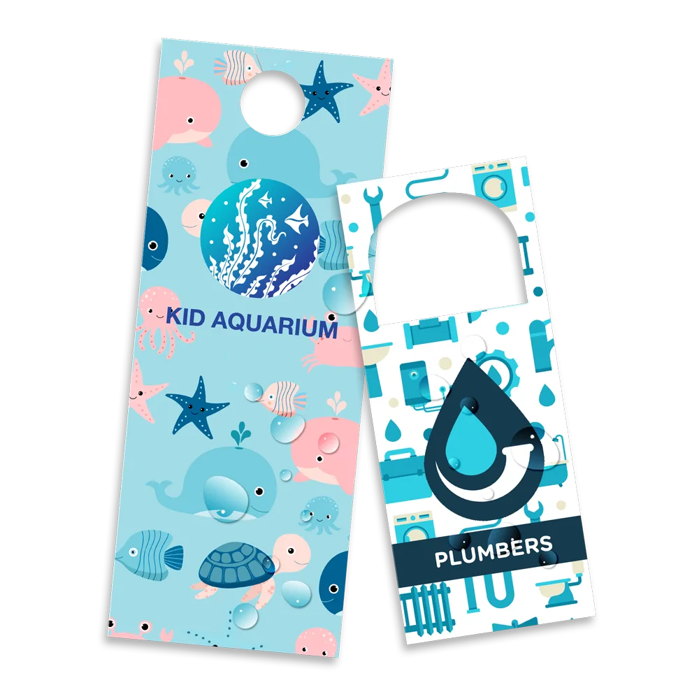 Sample door hanger printed by RB Printing & Marketing